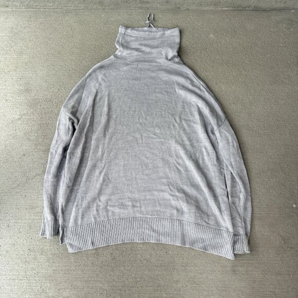 Icebreaker Cool-Lite Merino Wool Sweater Gray Lightweight Knit Women’s L - Picture 5 of 6